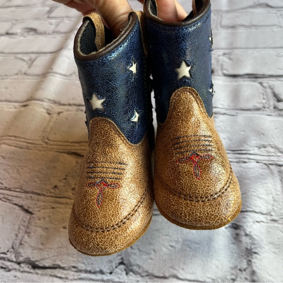 Old West Babybooties Soft Shoes American flag western - Picture 3 of 11